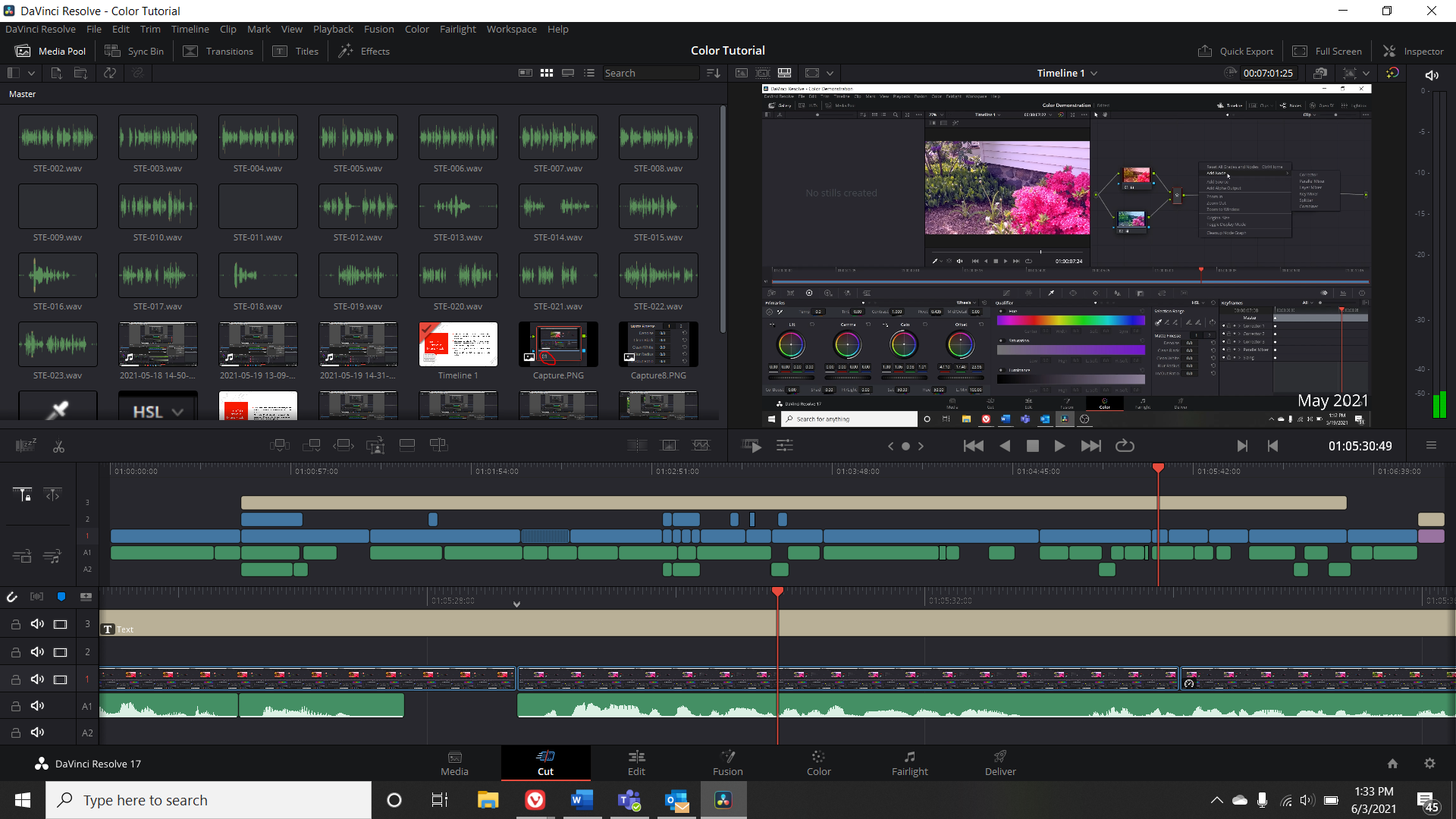 DaVinci Resolve UI